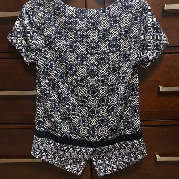 J. Crew Factory Blue Short Sleeve Top Size XXS - Picture 2 of 4